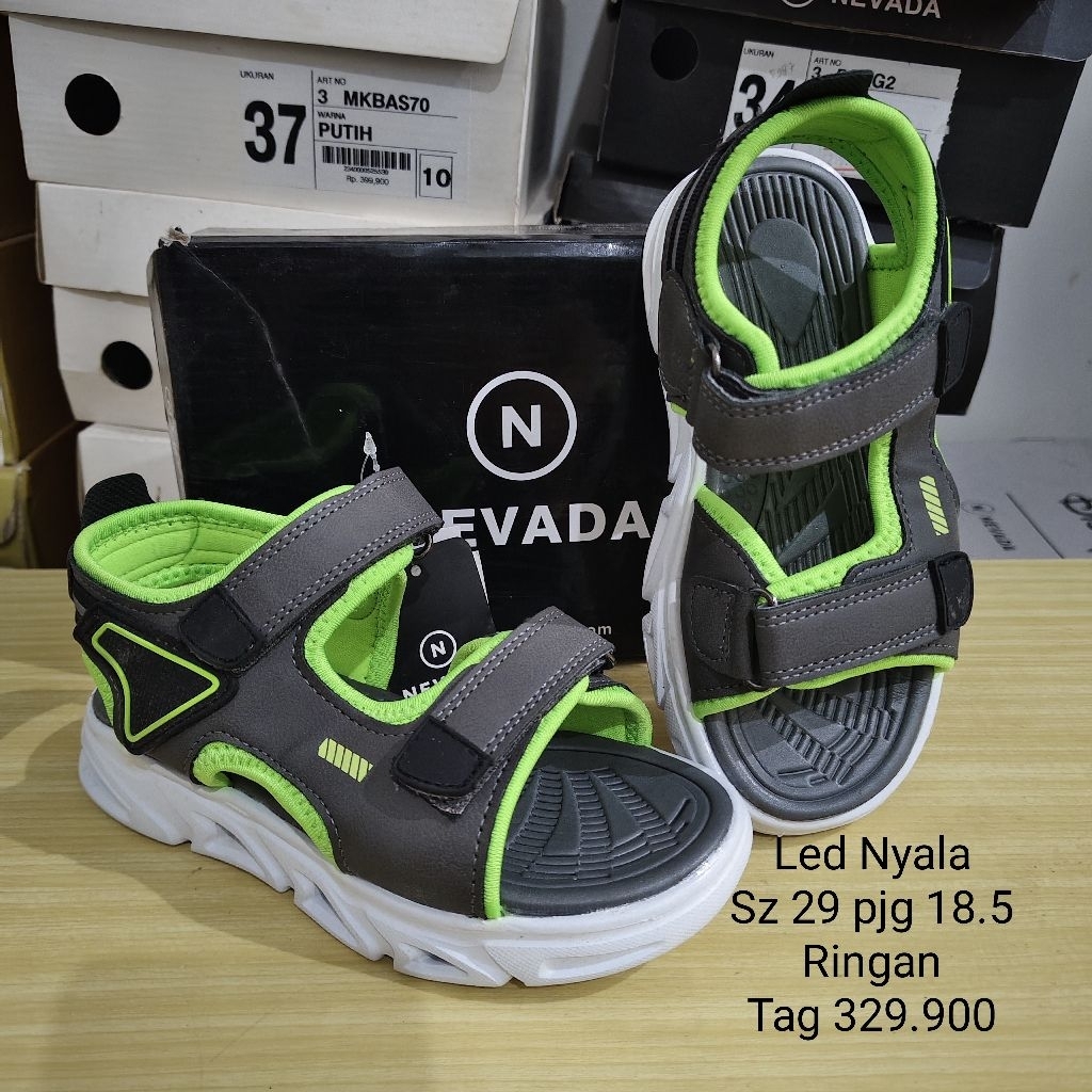 Sepatu Sandal Gunung LED Anak Merk Nevada Brand Matahari