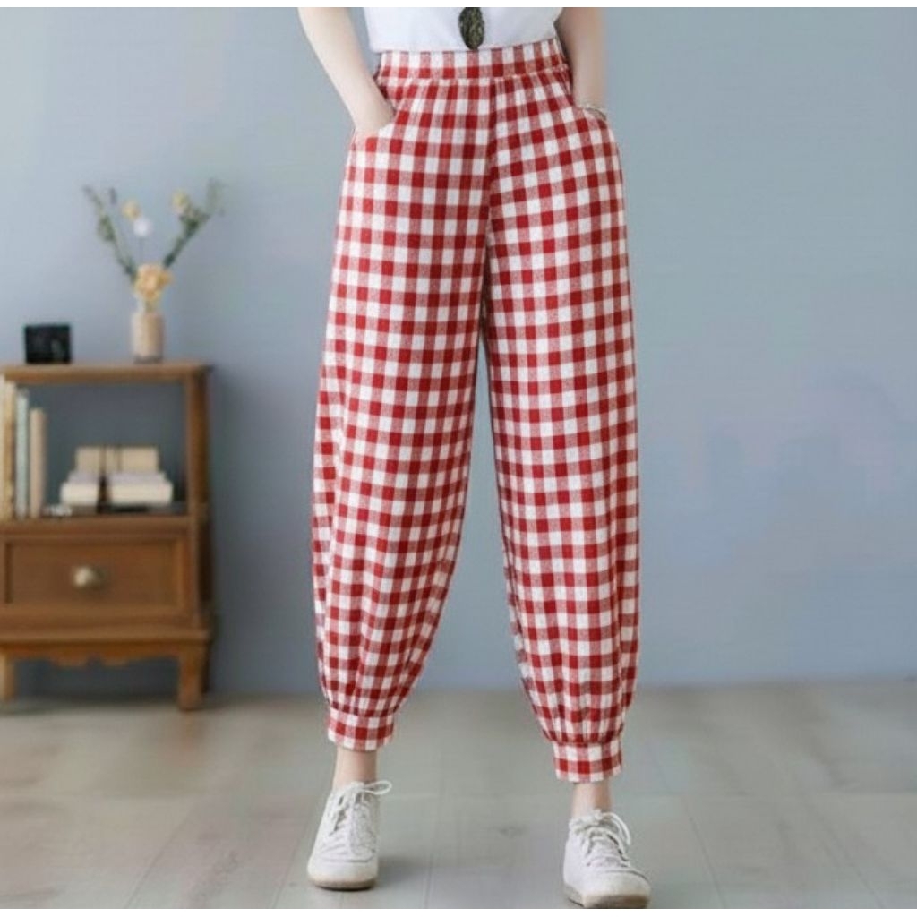 Celana perempuan terbaru/Celana panjang wanita korea/Celana joger wanita