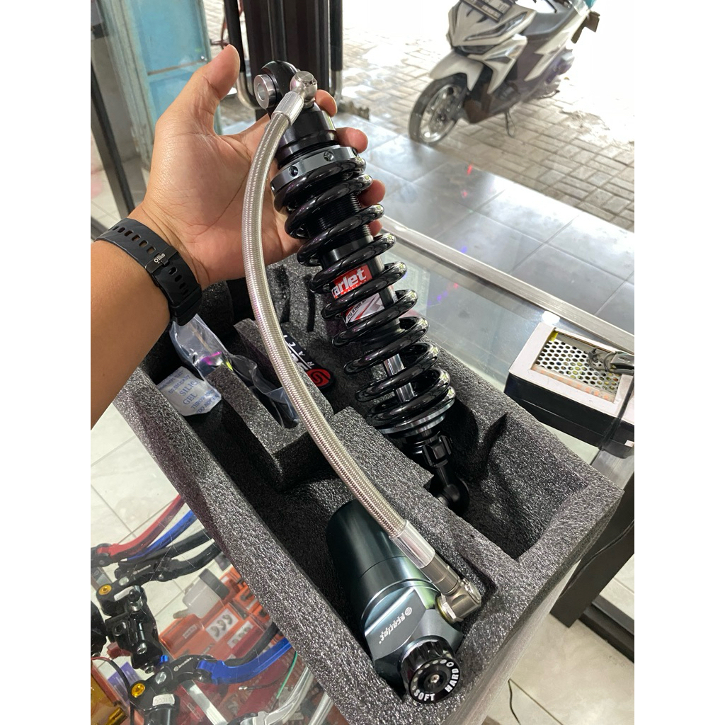 Sok Ninja R ss tabung pisah Scarlet racing preload dan rebound