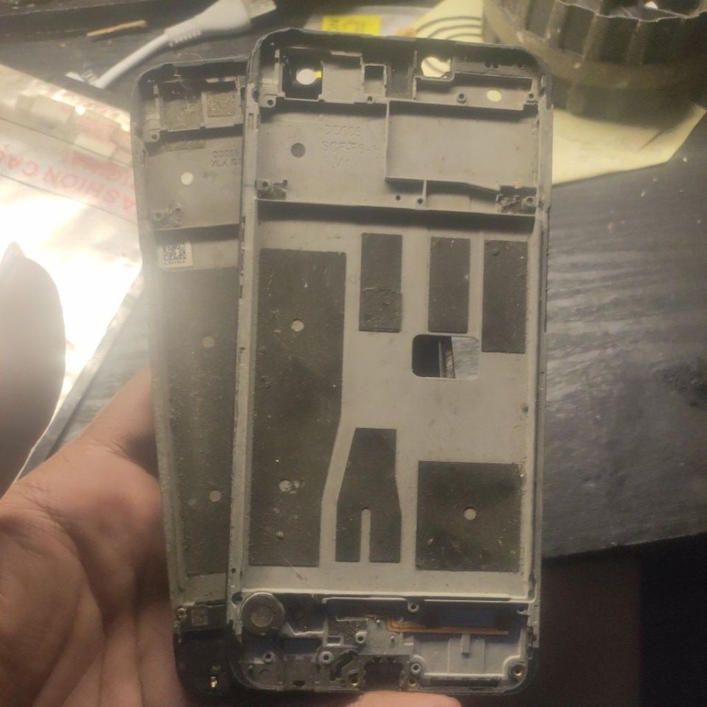 Frame/Tatakan LCD Oppo A3s CPH 1803 Plus Flexible Speaker Dan Vibrate