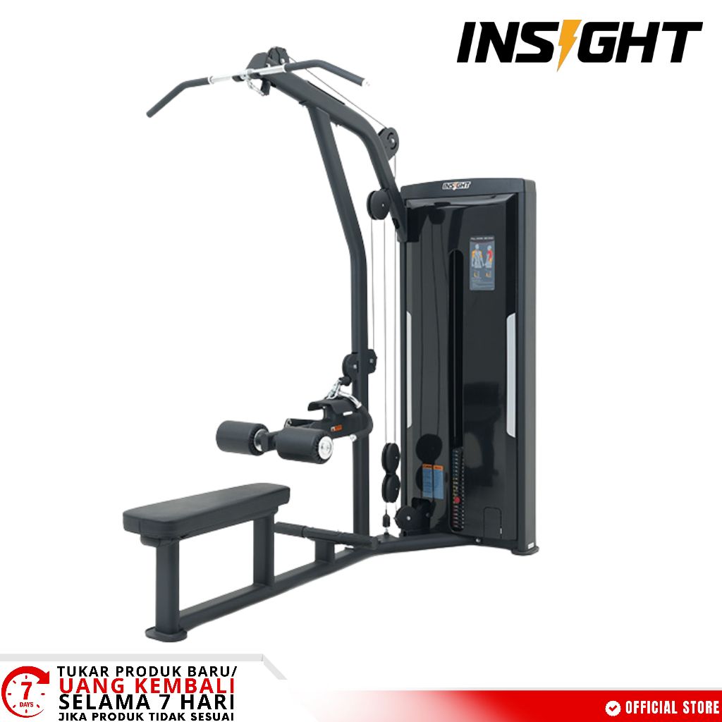 LIFESPORTS - ALAT GYM FITNESS INSIGHT LAT PULLDOWN/SEATED ROW SA026 KOMERSIAL IMPORT