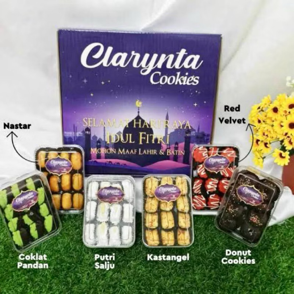 Hampers Lebaran CLARYNTA COOKIES BY NEW YONA COOKIES ISI 6 TOPLES Termurah
