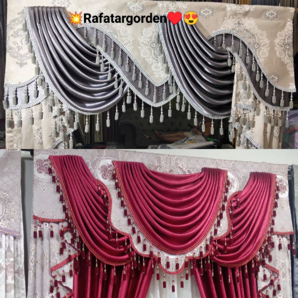 Khusus poninya saja.Poni model sultan/spanyol kristal Mevvah bahan Turkey premium kombinasi blackout