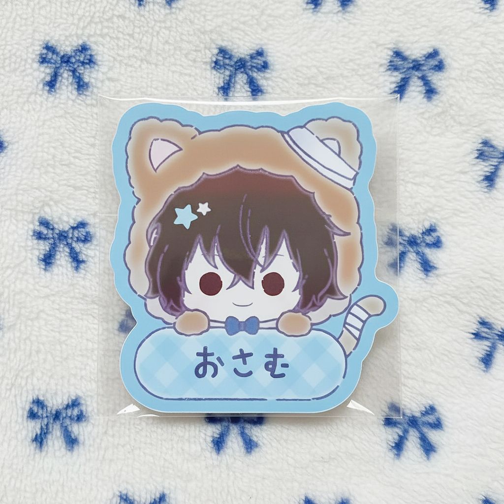 BUNGOU STRAY DOGS Official Dazai Osamu Acrylic Clip Chibi Merch