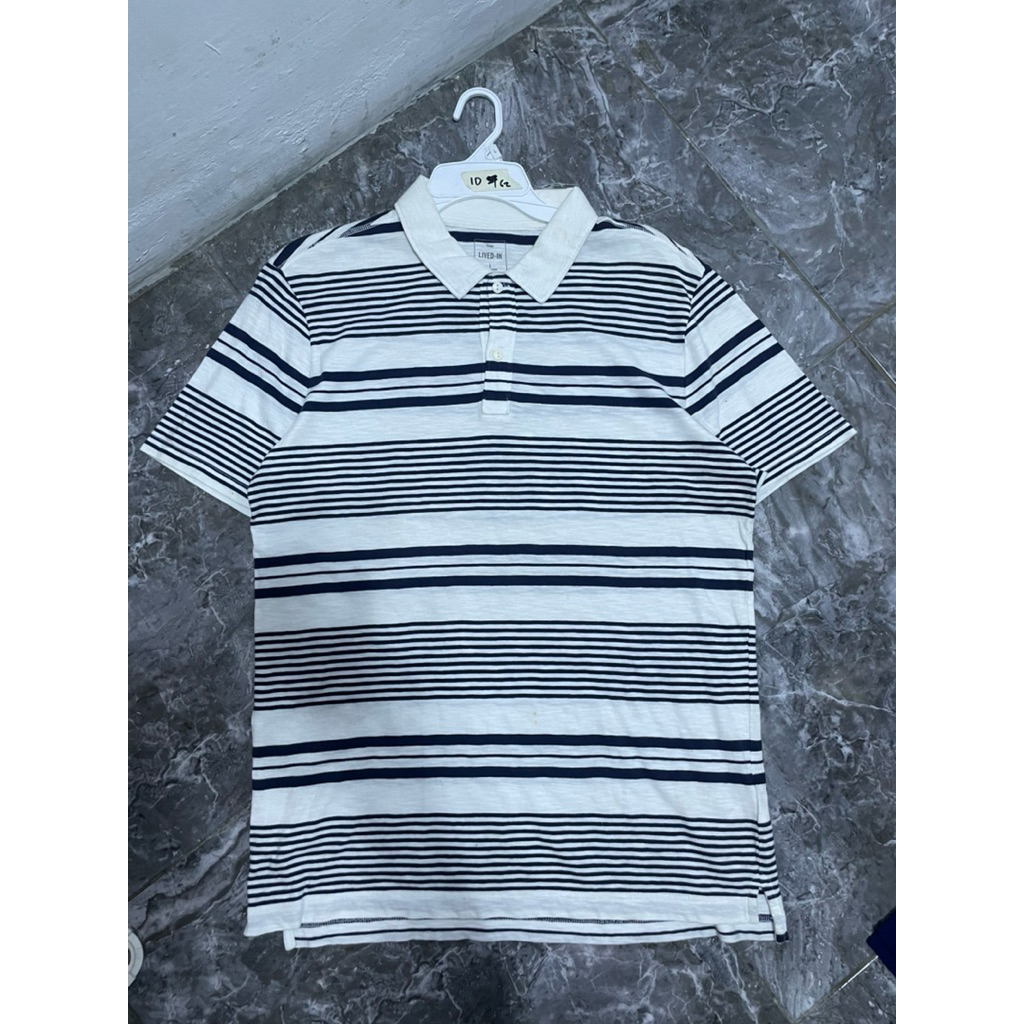 kaos pria polo branded salur bordir