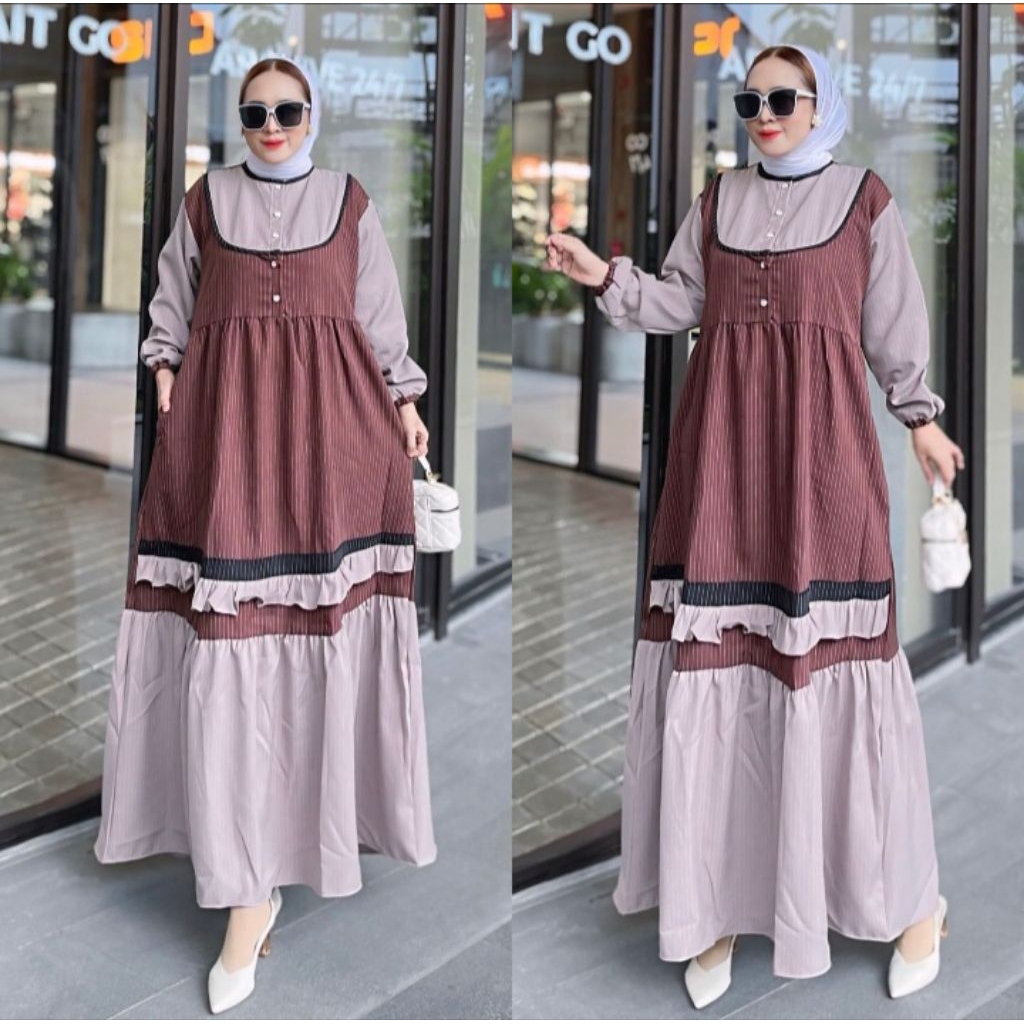 MAXI DRESS GAMIS WANITA ORIGINAL BY NEW OZ