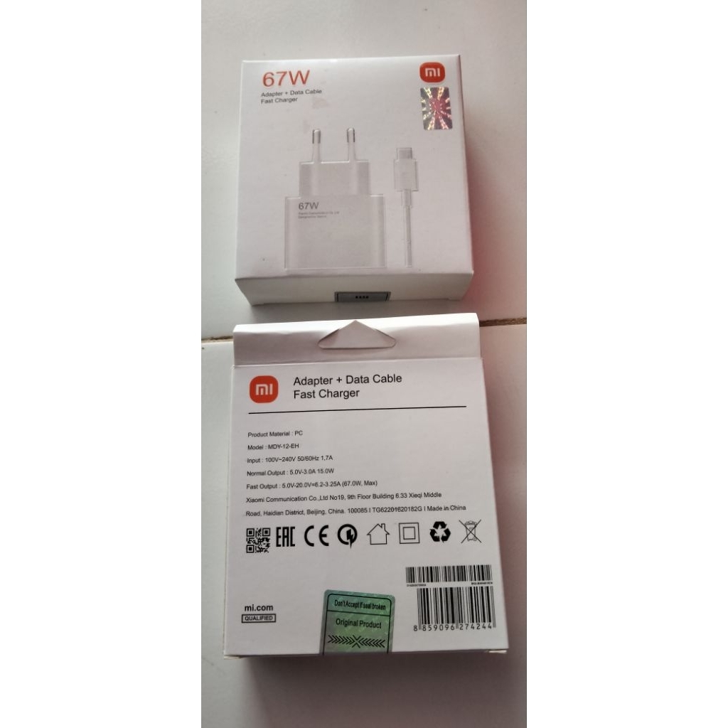 Charger Xiomi Ori 67 Watt Type C MDY-12-EH