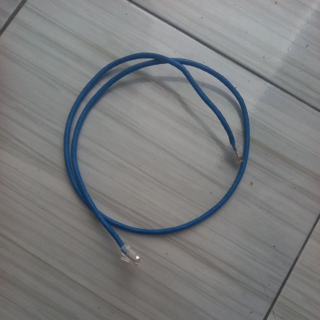 kabel lan 1M merk Belden tembaga cat 6 siap pakai