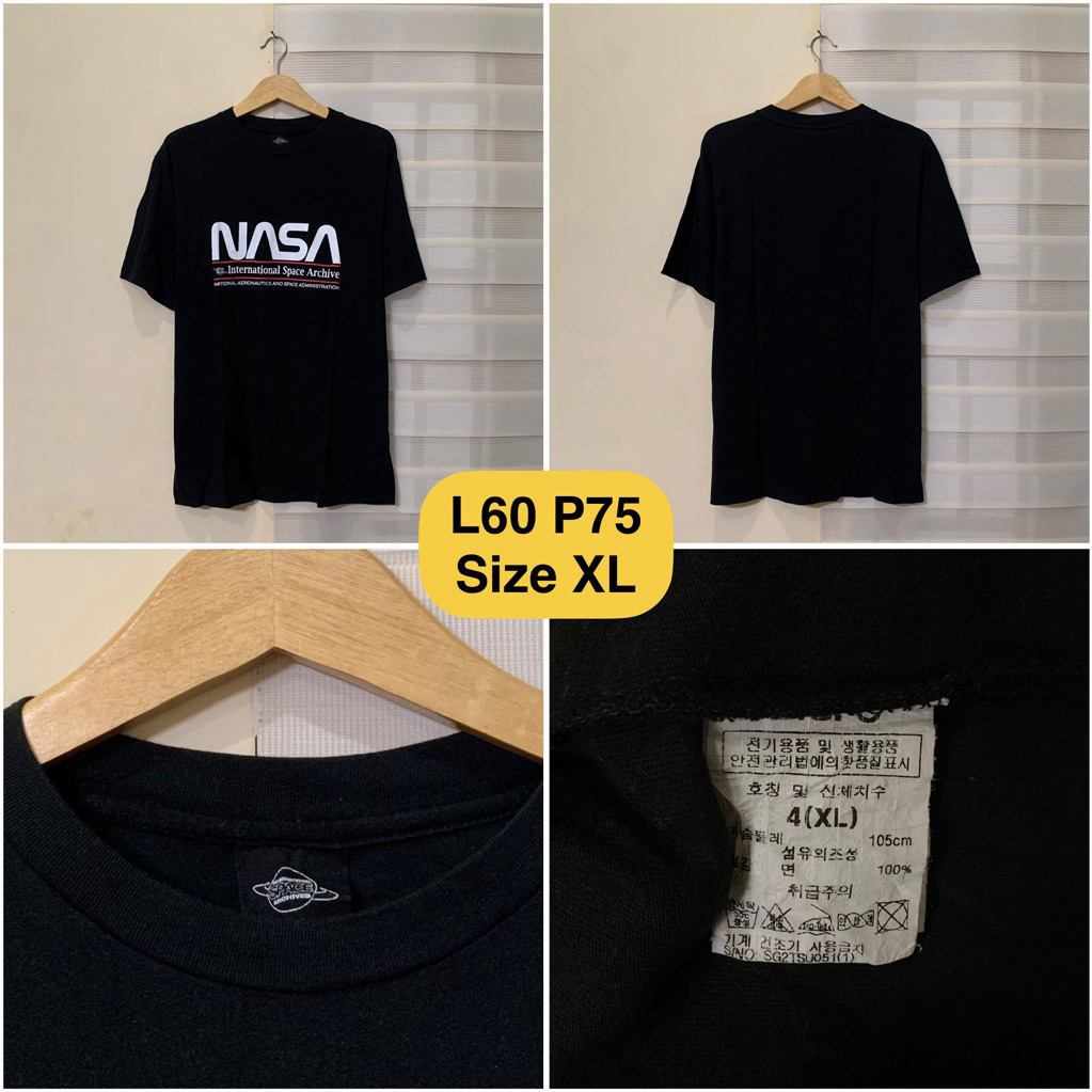 Kaos NASA Hitam Original