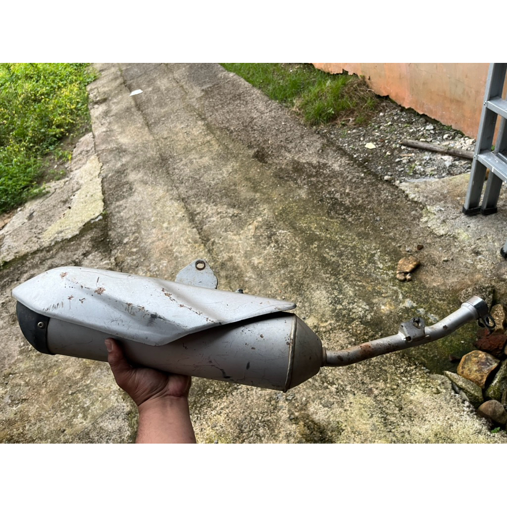 selencer knalpot Kawasaki KLX BF SE original copotan D-Traker new