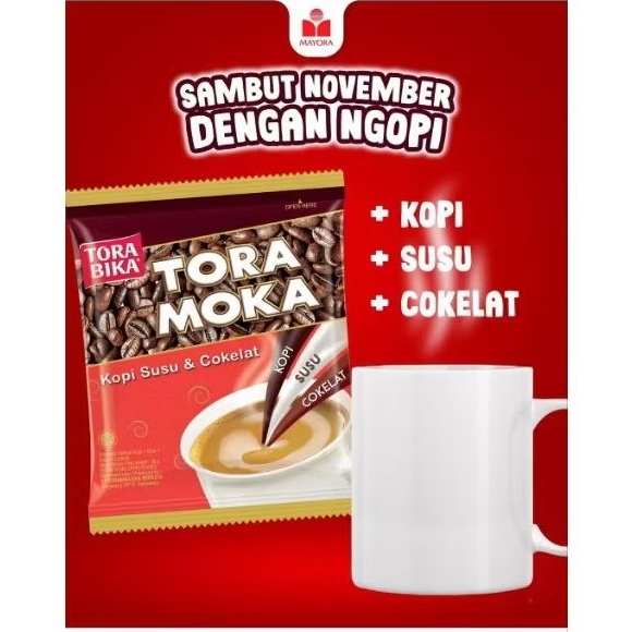 Tora Moka Kopi Susu & Coklat 10 Sachet