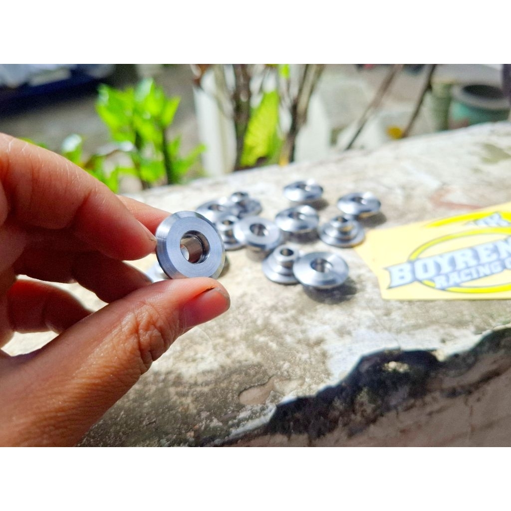RETAINER TITANIUM TOPI KLEP SAJA TYPE SIM UNTUK KLEP BATANG 5MM -BOYRENK