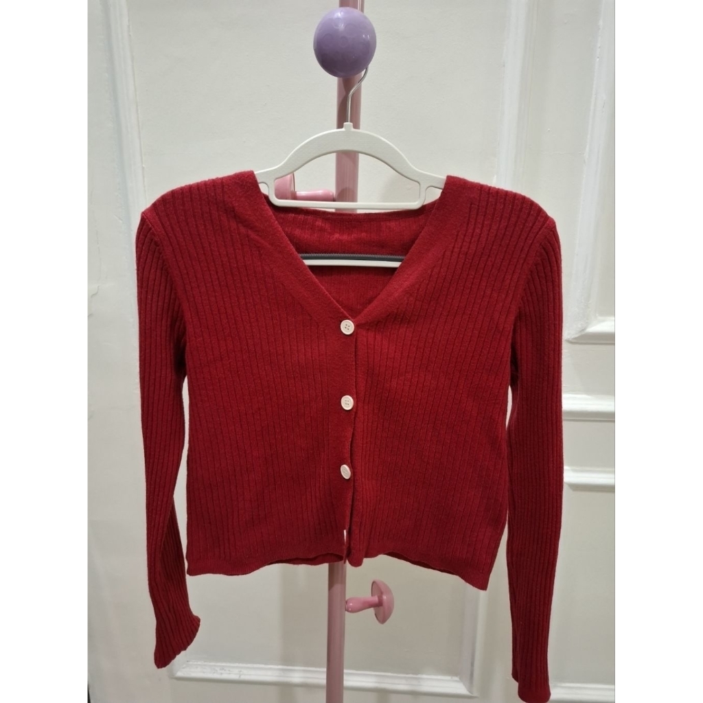 Cardigan Maroon