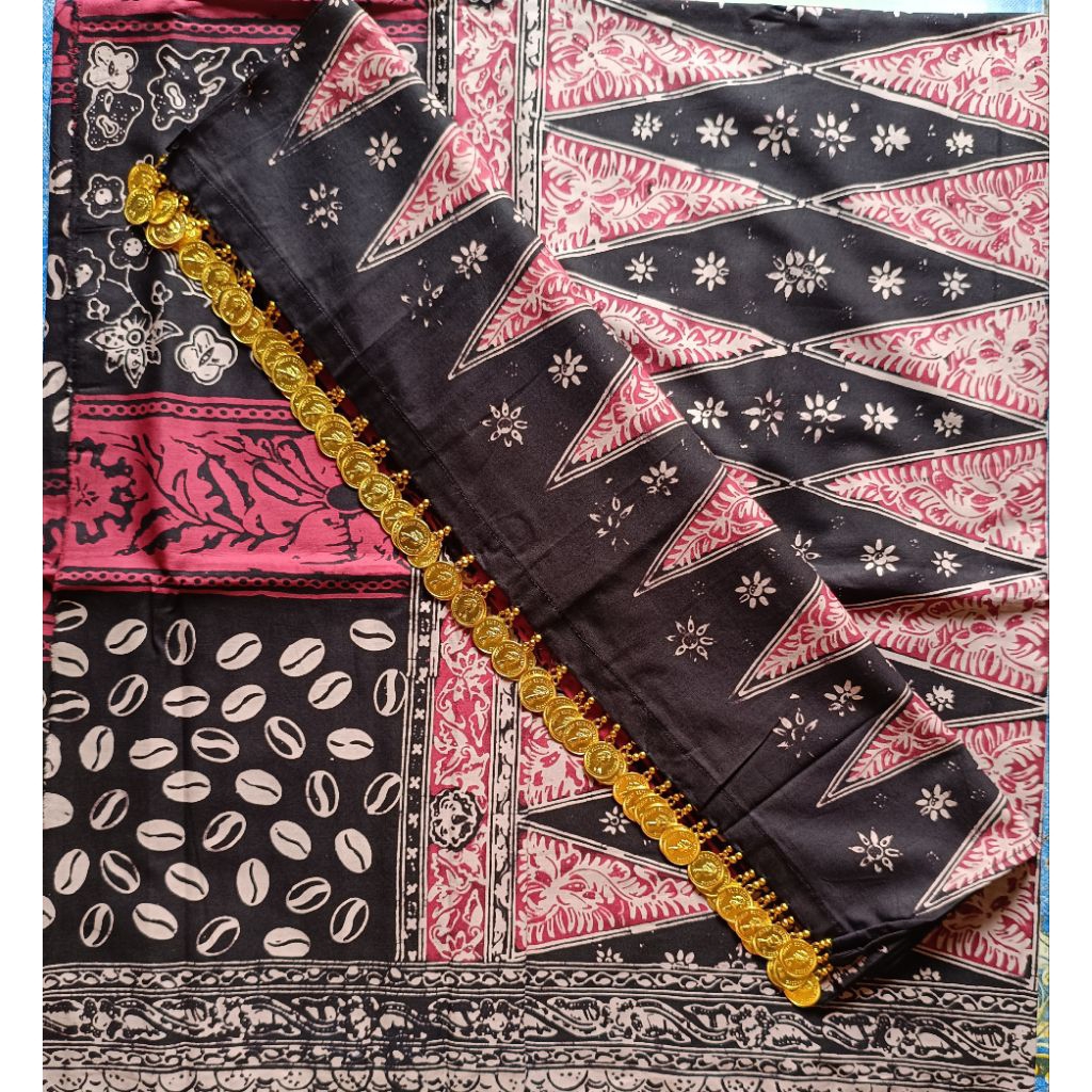 kain batik Jambi ori ronce koin emas