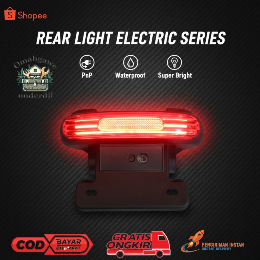 Lampu Belakang Sepeda Listrik