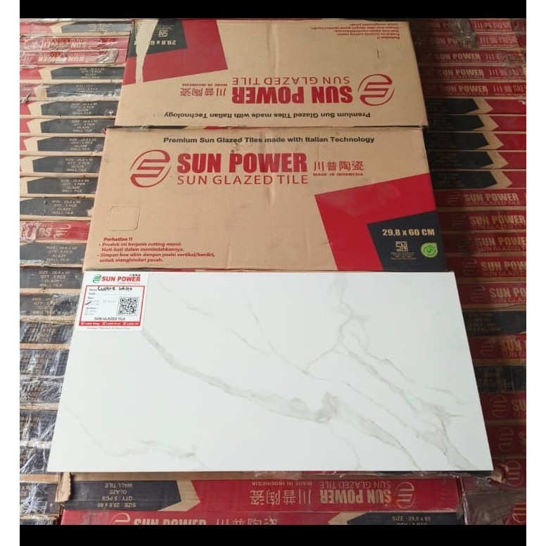 KERAMIK CUTTING SEMI GRANIT 30X60 LUSTRE WHITE