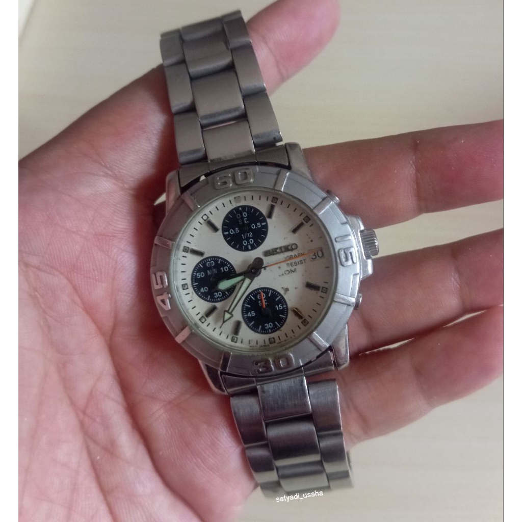 Seiko Panda Chronograph V657-0860 Movt VD57C TMI by Seiko Japan