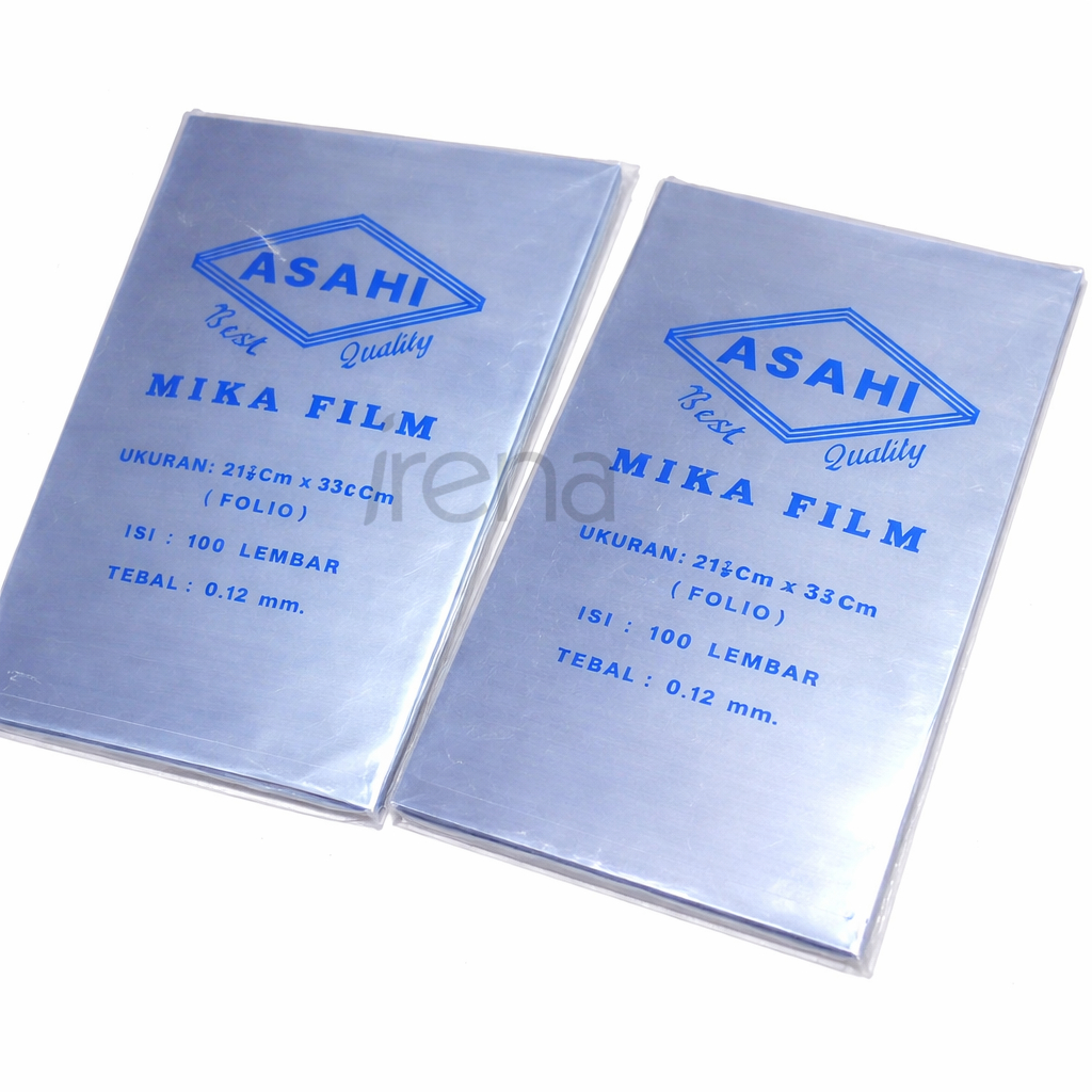 ASAHI Mika Jilid F4 Tebal 0.12mm Pak Isi 100 Lembar / Cover Mika Jilid