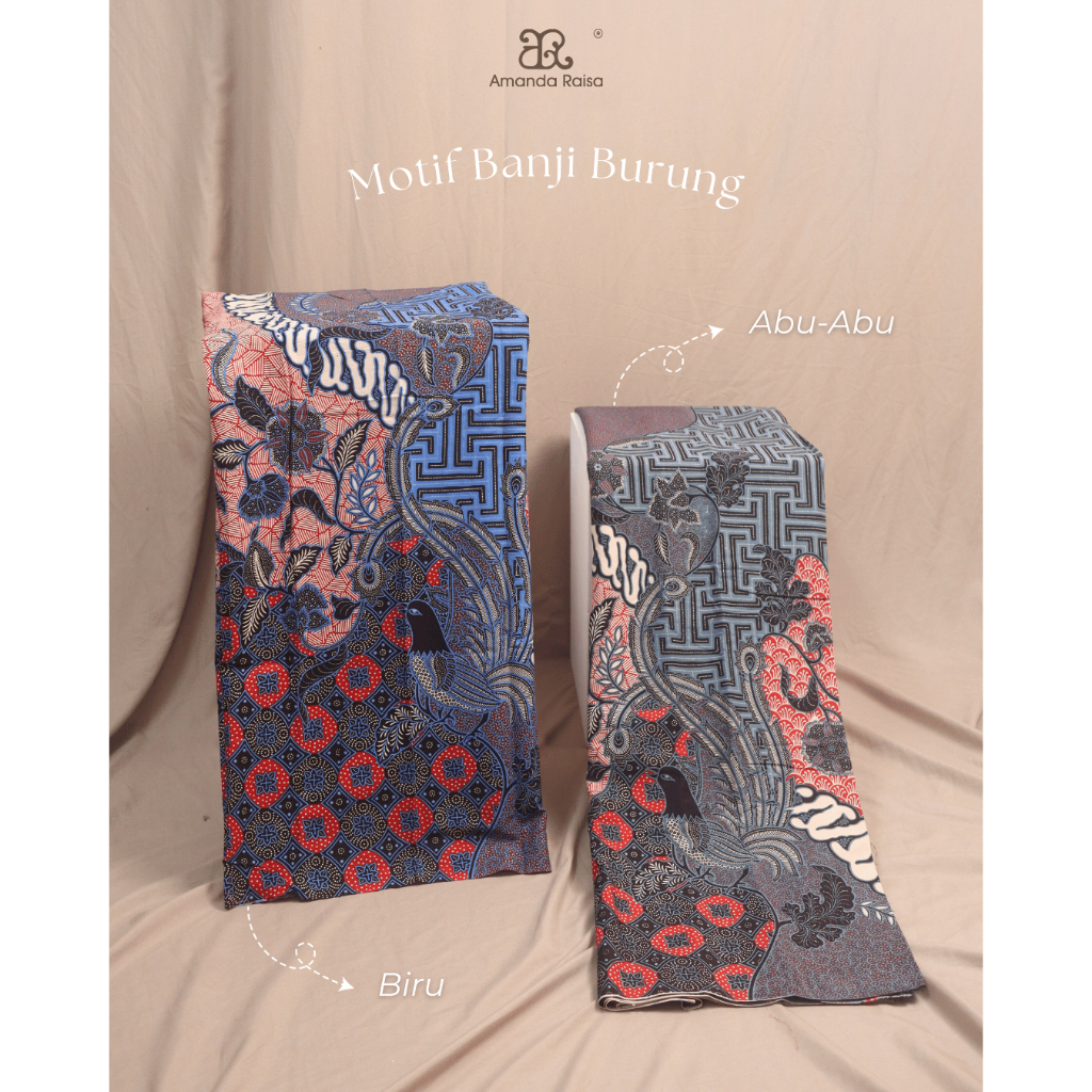 Kain Batik Meteran Potongan  Motif Banji Burung