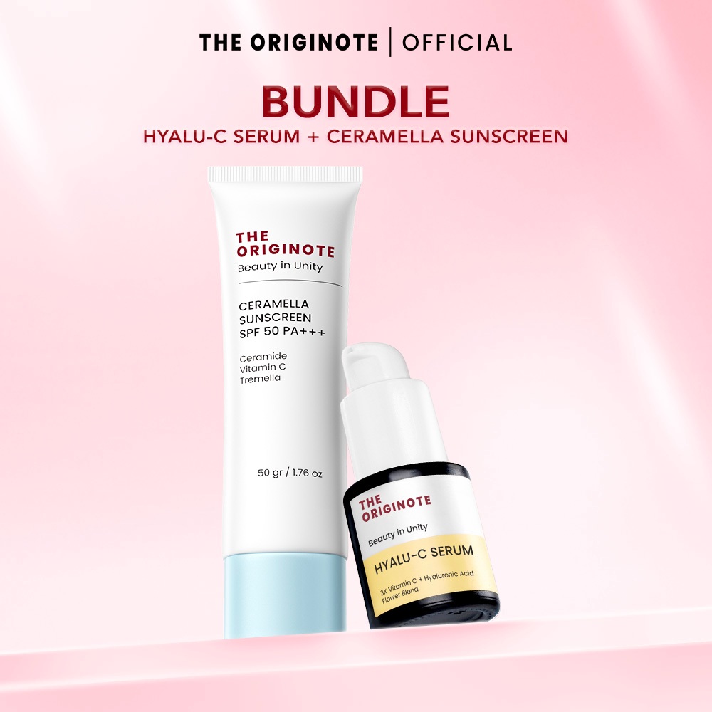 The Originote Bundle Hyalu-C Serum + Ceramella Sunscreen SPF 50 PA+++