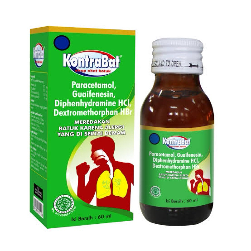 Kontrabat Sirup untuk batuk kering dan berdahak