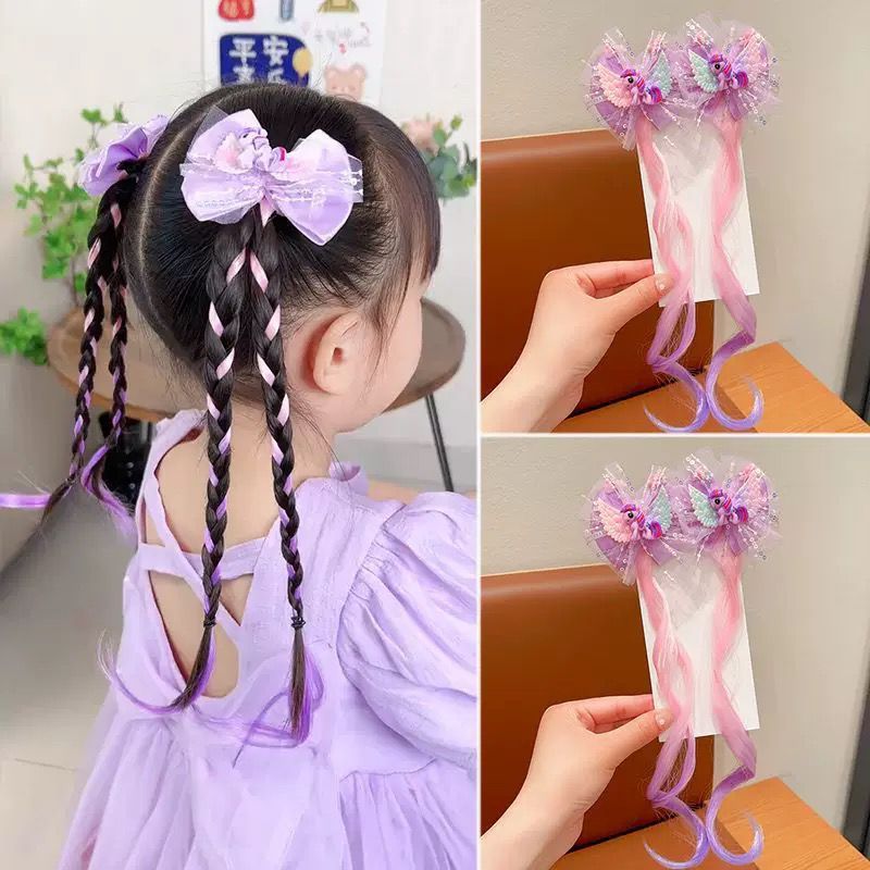 { OMG } Aksesoris Hiasan Rambut Anak / Jepitan Anak Unicorn Jepitan Rambut Wig / Jepitan Rambut Anak