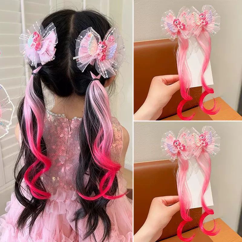 |J.A| Jepit Rambut Palsu Anak Unicron Pita / Aksesoris Hiasan Rambut Anak / Jepit Rambut Anak Extens