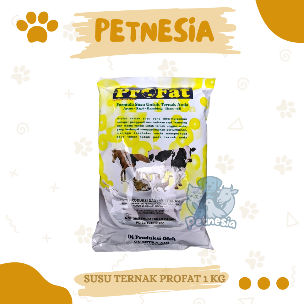SUSU TERNAK PROFAT 1 KG - Formula Susu Untuk Hewan Ternak