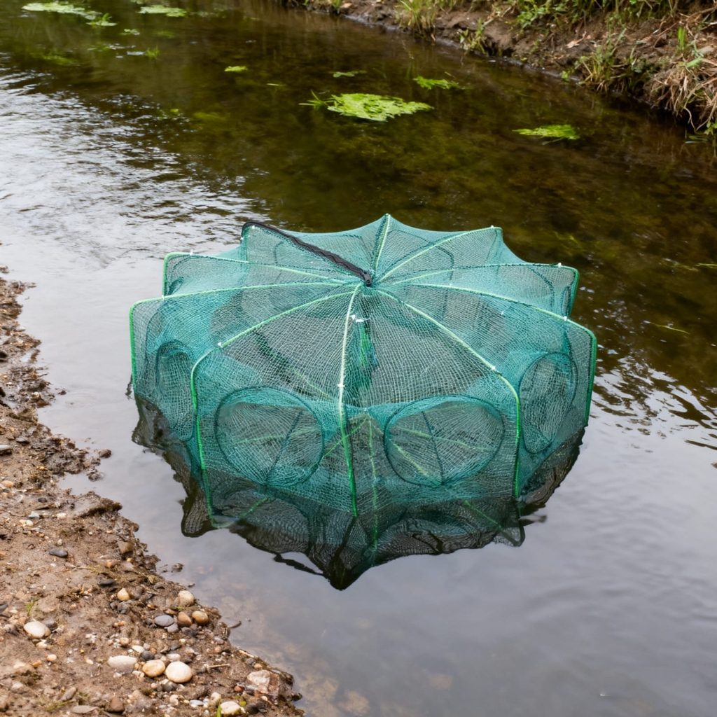 WHALE Perangkap Ikan Bubu Payung Multi Hole (4 Lubang-24 Lubang) /bubu payung 8 lubang
