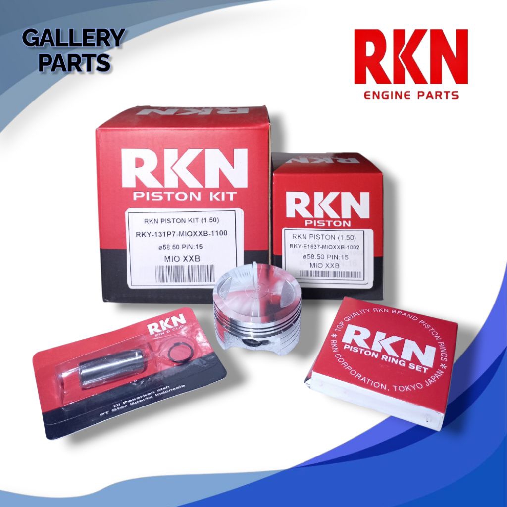 PISTON KIT SEHER MIO NUVO XXB BORE UP BIG RKN RIKEN ORIGINAL