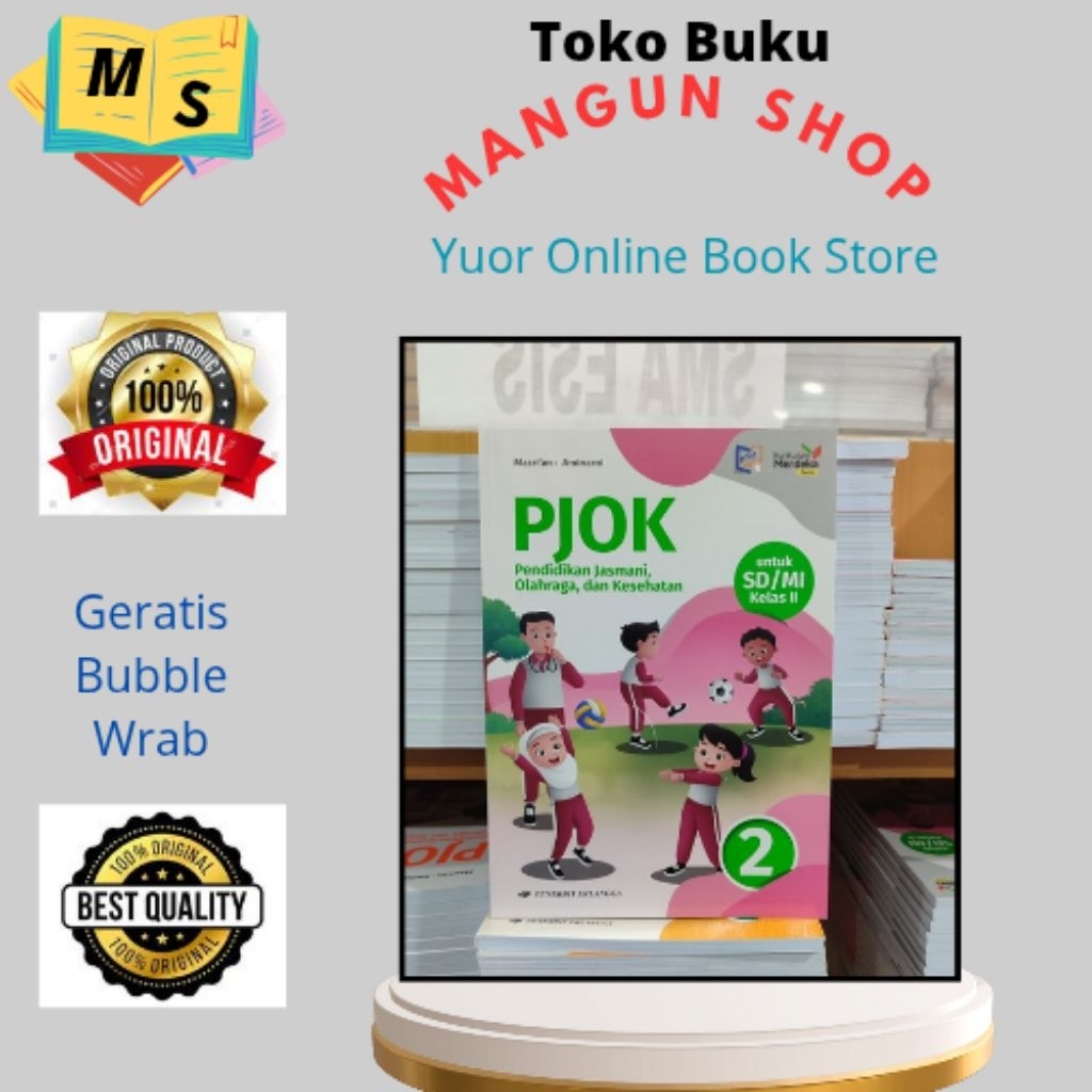 Buku PJOK Kelas 2 SD Kurikulum Merdeka Erlangga