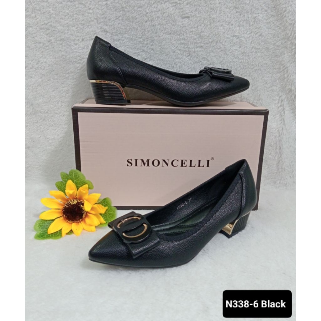 SEPATU PANSUS SIMONCELLI N338-6 WANITA KERJA TAPAK TAHU IMPORT KEKINIAN LEMBUT