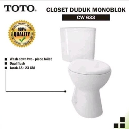 Toto CW 633 Putih / Closet Duduk Toto CW 633 J