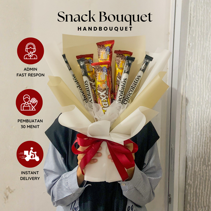 Snack Bouquet Beng-Beng Cokelat Chocolatos Silverqueen Buket Snack Hadiah Wisuda Kado Ultah