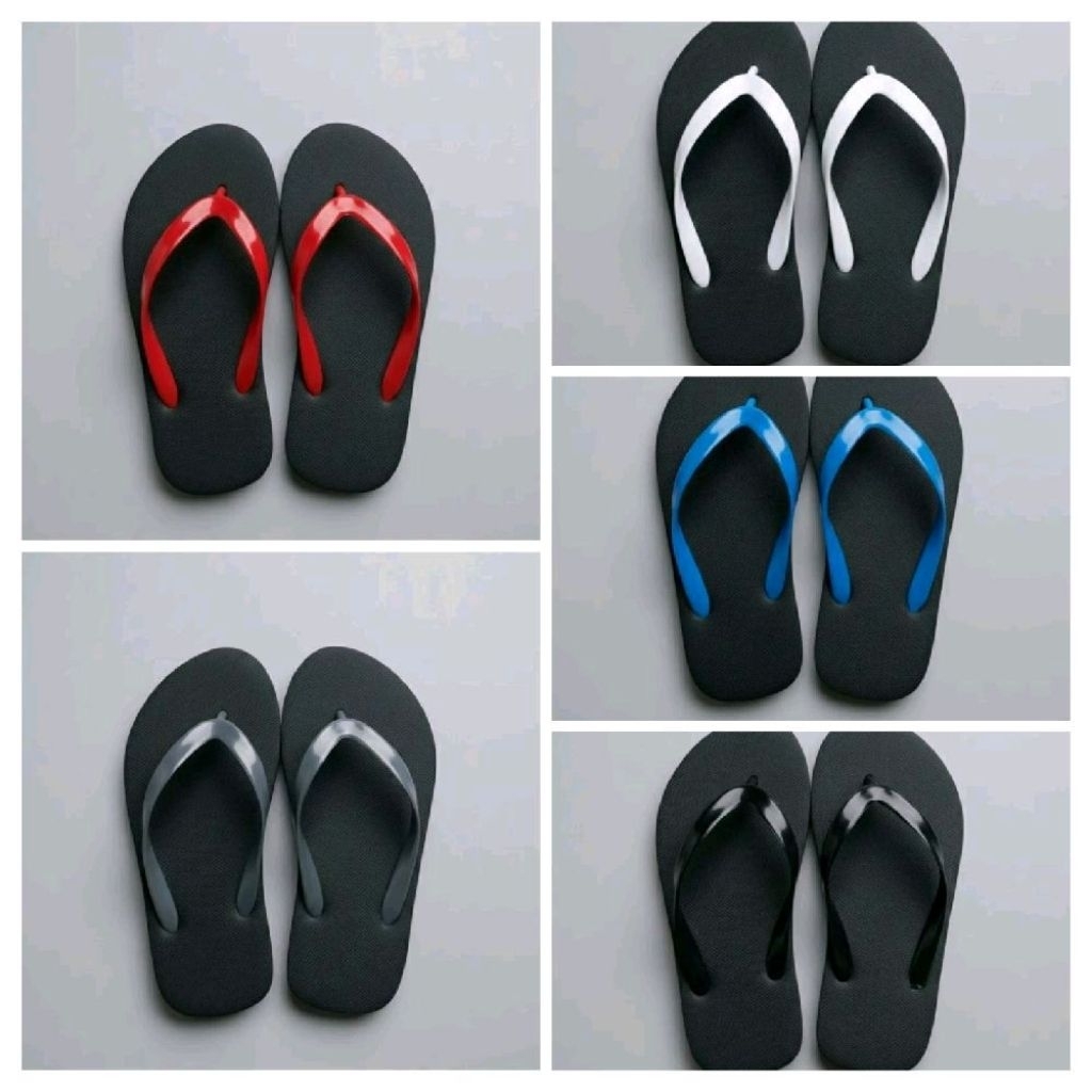 sandal pria terbaru sandal jepit pria polos kekinian sendal terlaris-bukan karet