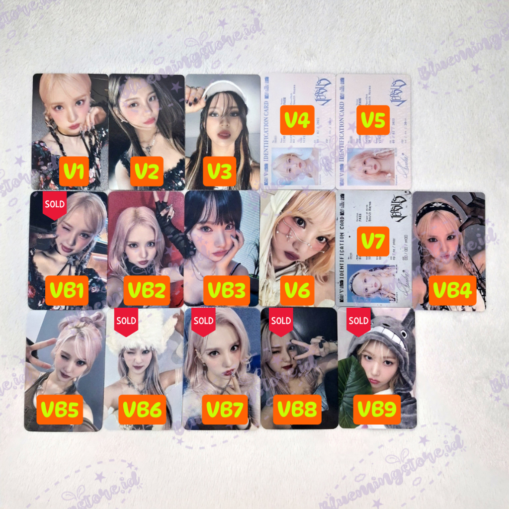 [READY STOCK] OFFICIAL PHOTOCARD VIVIZ VERSUS [BACA DESKRIPSI]