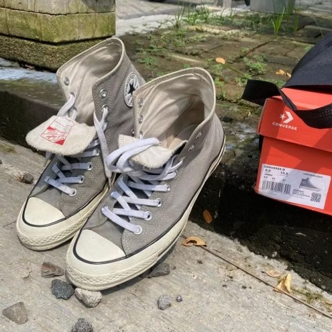 CONVERSE ORIGINAL ORIGIN STORY GREY PT MAP preloved second 41/42