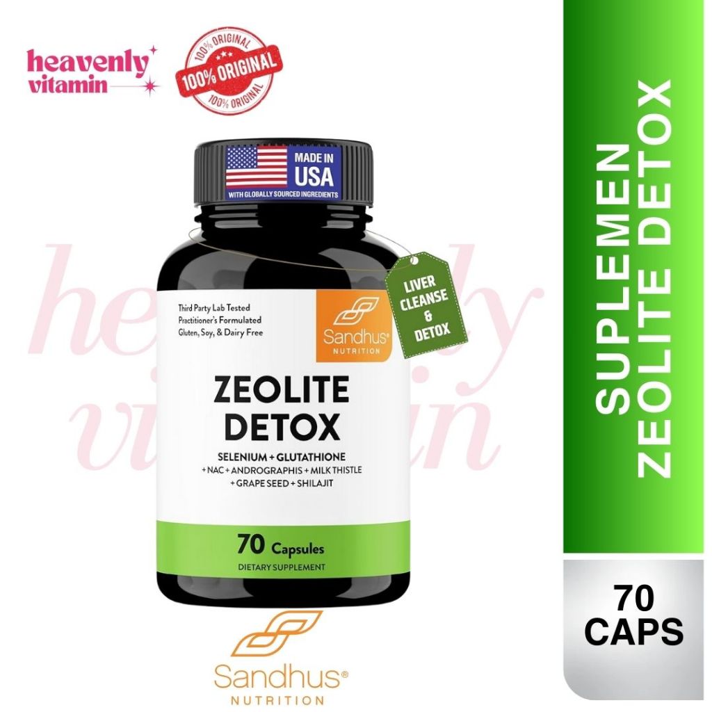 Sandhu's Nutrition Zeolite Detox - 70 Capsules, Non-GMO, Gluten Free