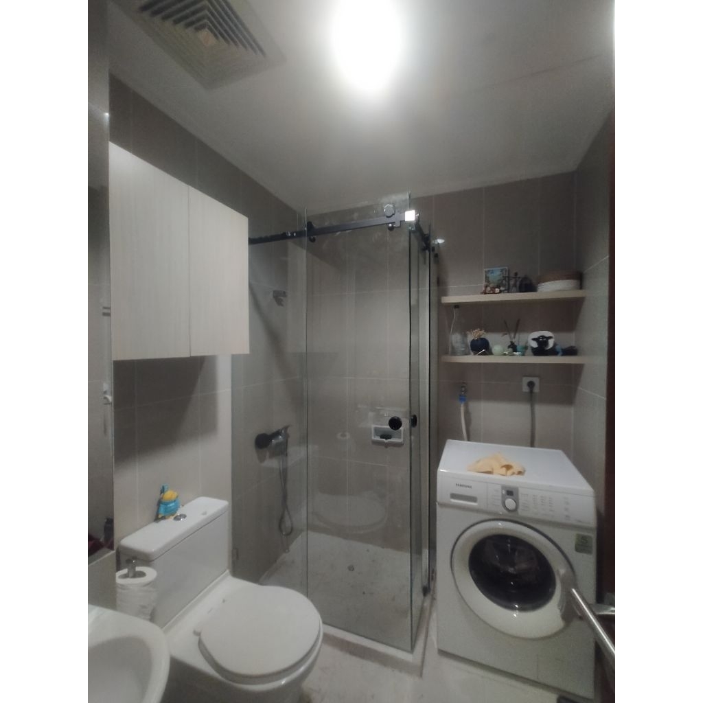 kaca shower kamar mandi | custum ukuran, 1m x 2m kaca 8 mm