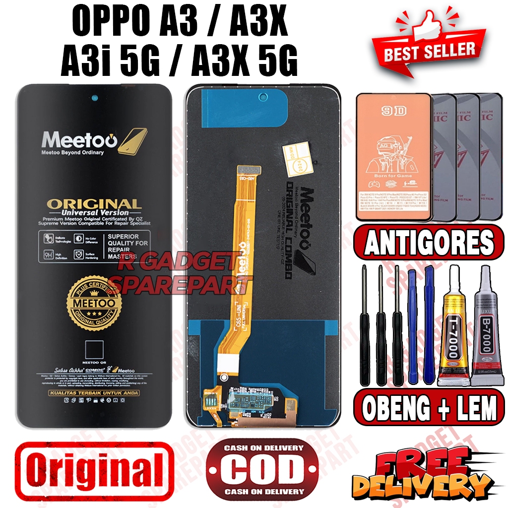Lcd Touchscreen OPPO A3 / OPPO A3X / OPPO A3i 5G / OPPO A3X 5G Original MEETOO Fullset