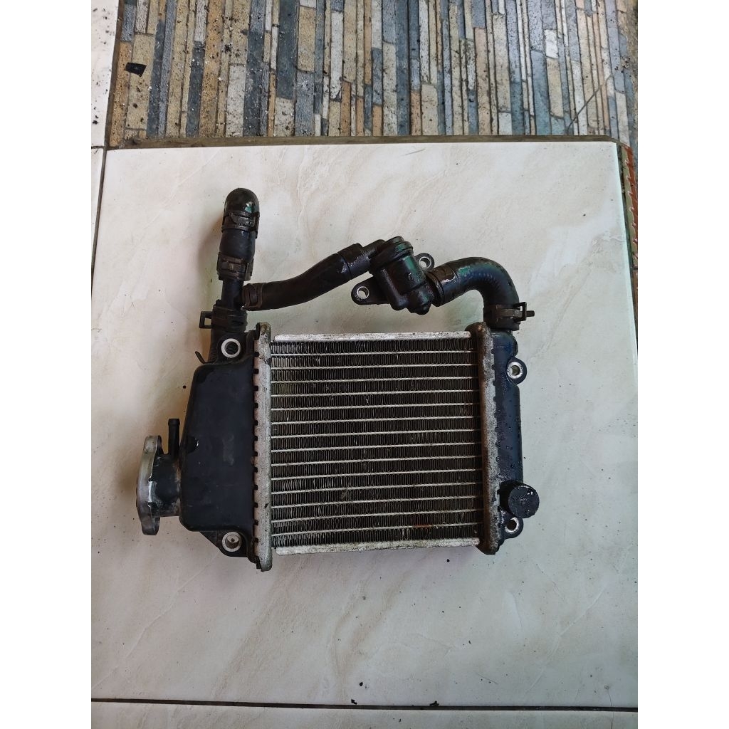 radiator set thermostat honda vario 110 old kvb original copotan
