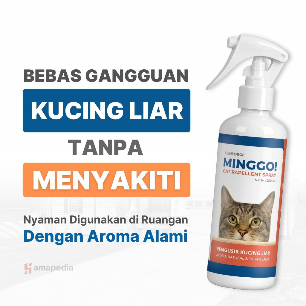 Pengusir Kucing Ampuh / Spray Pengusir Kucing Liar Berak dan Pipis Sembarangan - Minggo