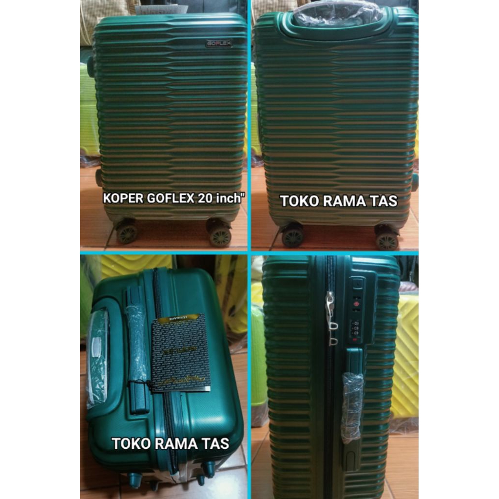 Travel with Style  Koper GoFlex 20 Inch Emerald Green