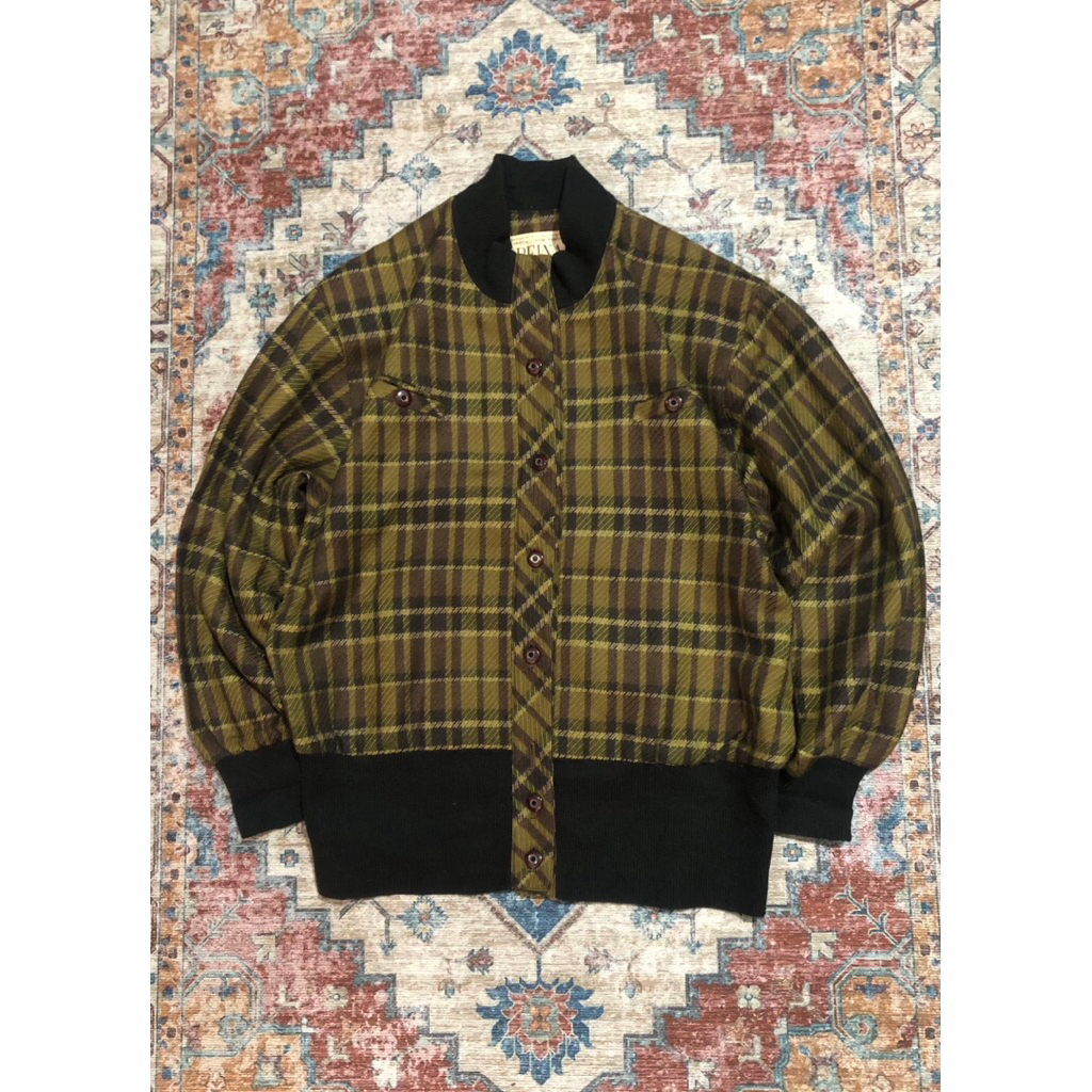jaket vintage tartan