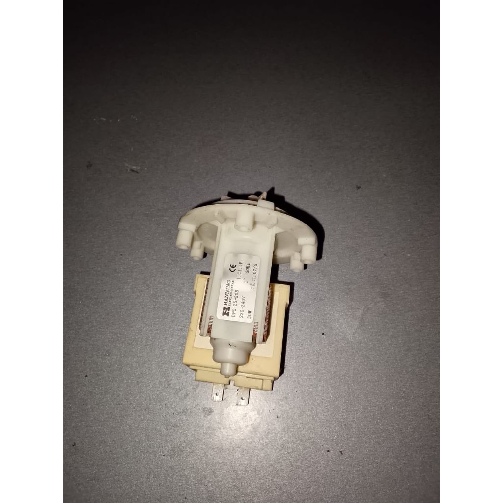 DRAIN PUMP HANNING DPO 25-208 220-240V 50 Hz 30W MESIN CUCI LG FRONT LOADING WD-K1087TP (ORIGINAL CO