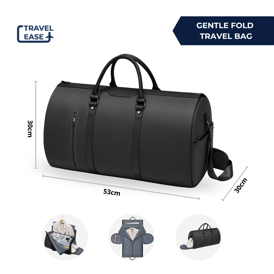 Travel Ease - Gentle Fold Travel Bag Tas Penyimpanan Baju Lipat Duffle Bag Besar Travel