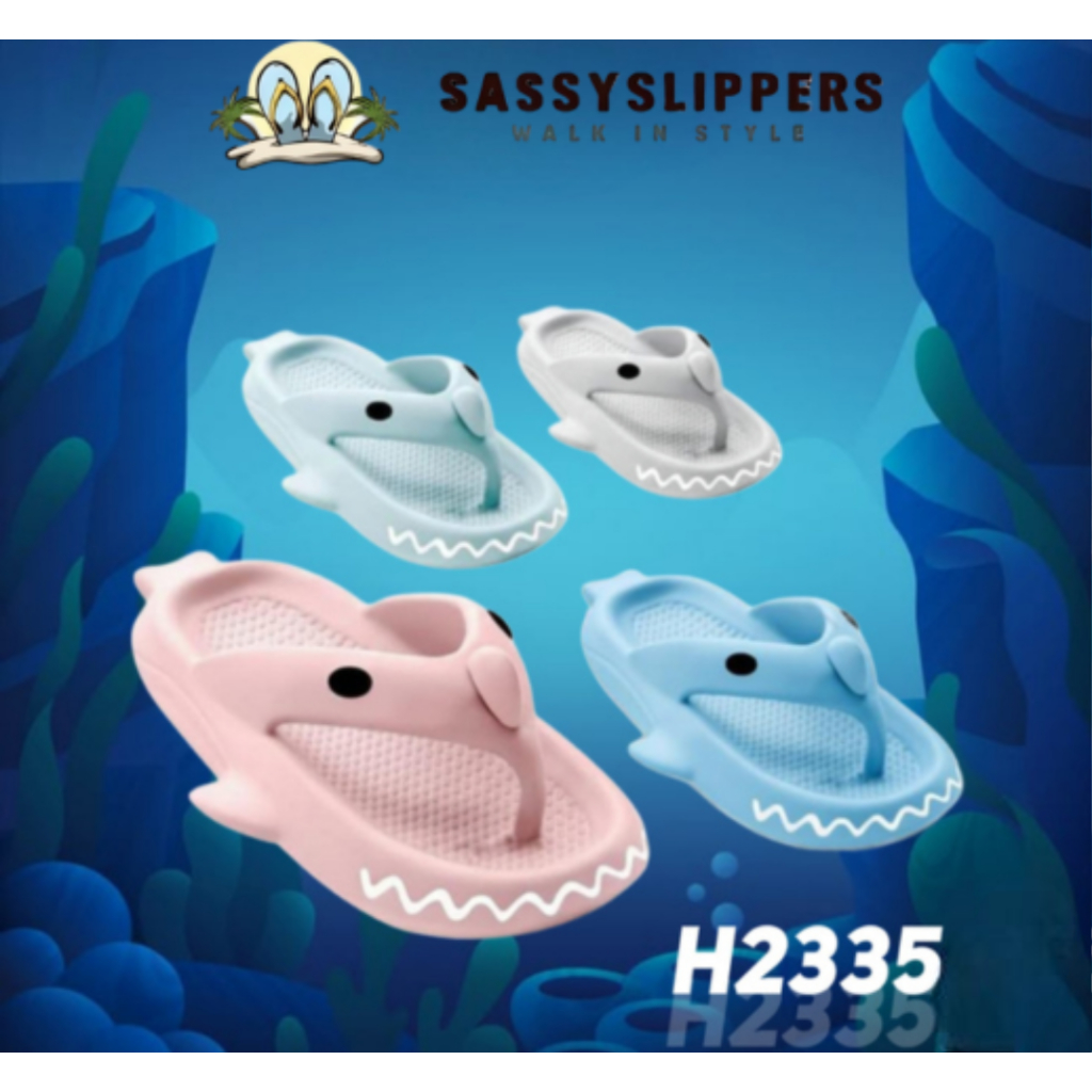 SS - Sandal Jepit Wanita Rumahan Model Hiu Anti Slip