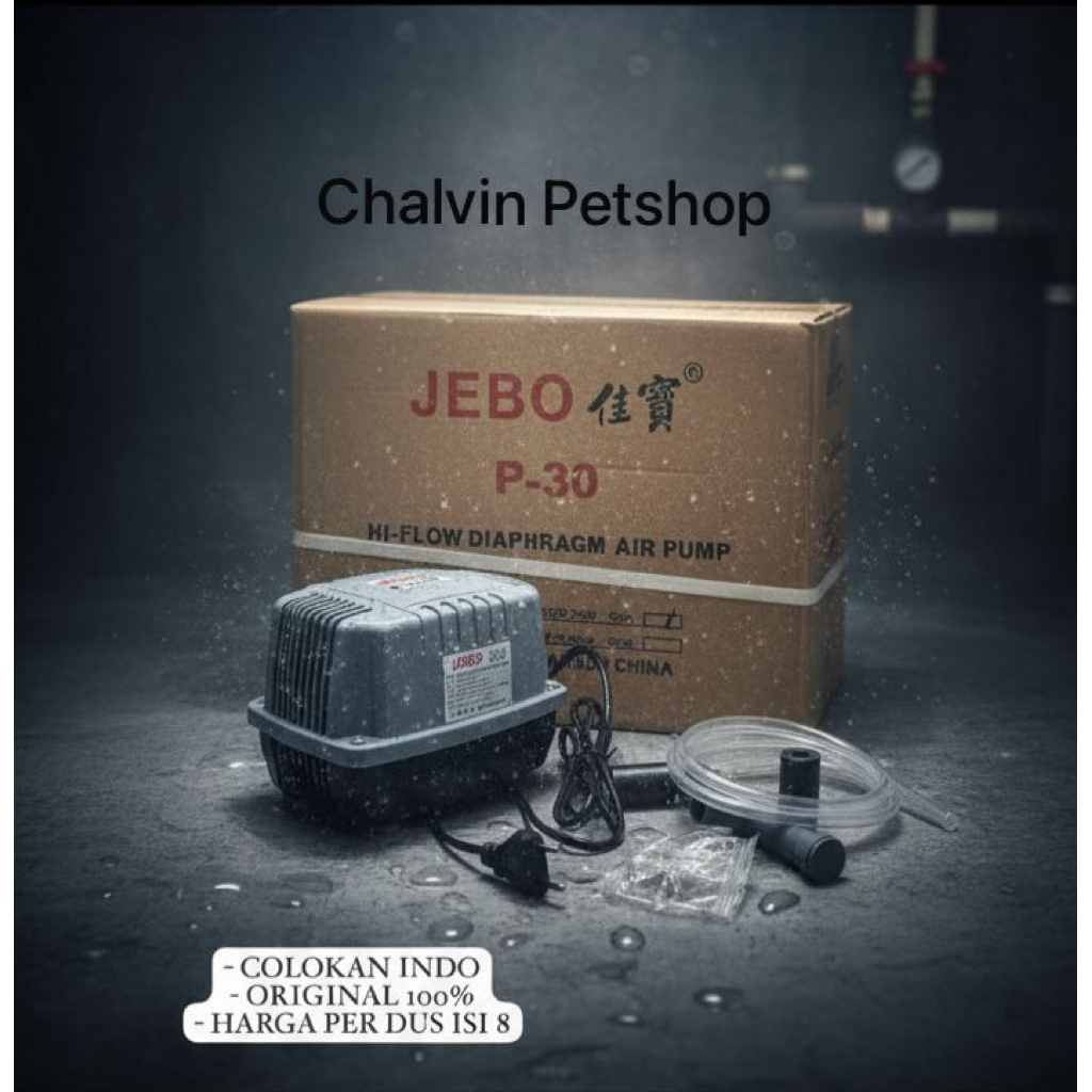 8PCS JEBO P30 BLOWER AERATOR  8 LUBANG JEBO P30 KOLAM AQUARIUM AIRPUMP P 30
