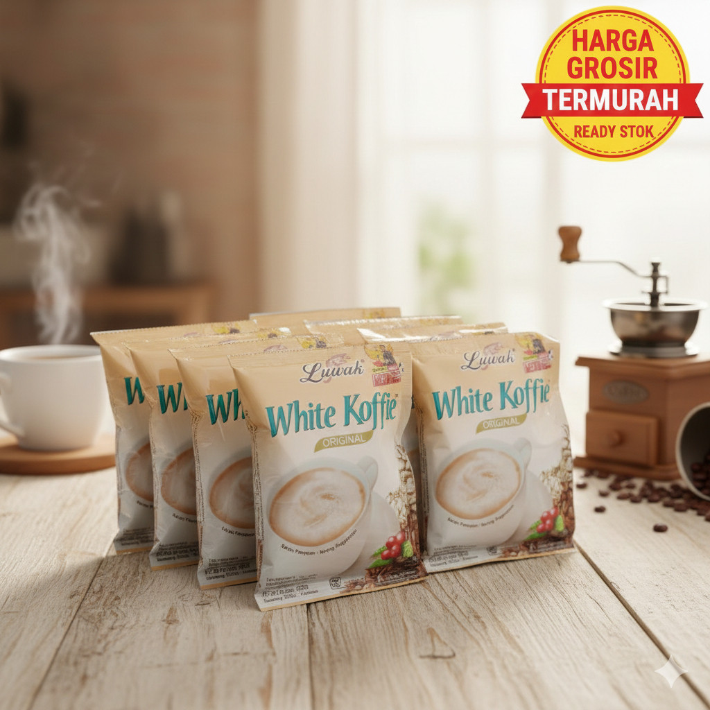 [GROSIR] Luwak White Koffie Original 1 Renteng Isi 10 Sachet - Kopi Luwak White Coffee Nikmat di Lam