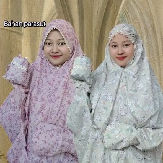 Alika Mukena _ Mukena Terusan Dewasa Parasut Lipat Kecil/Traveling